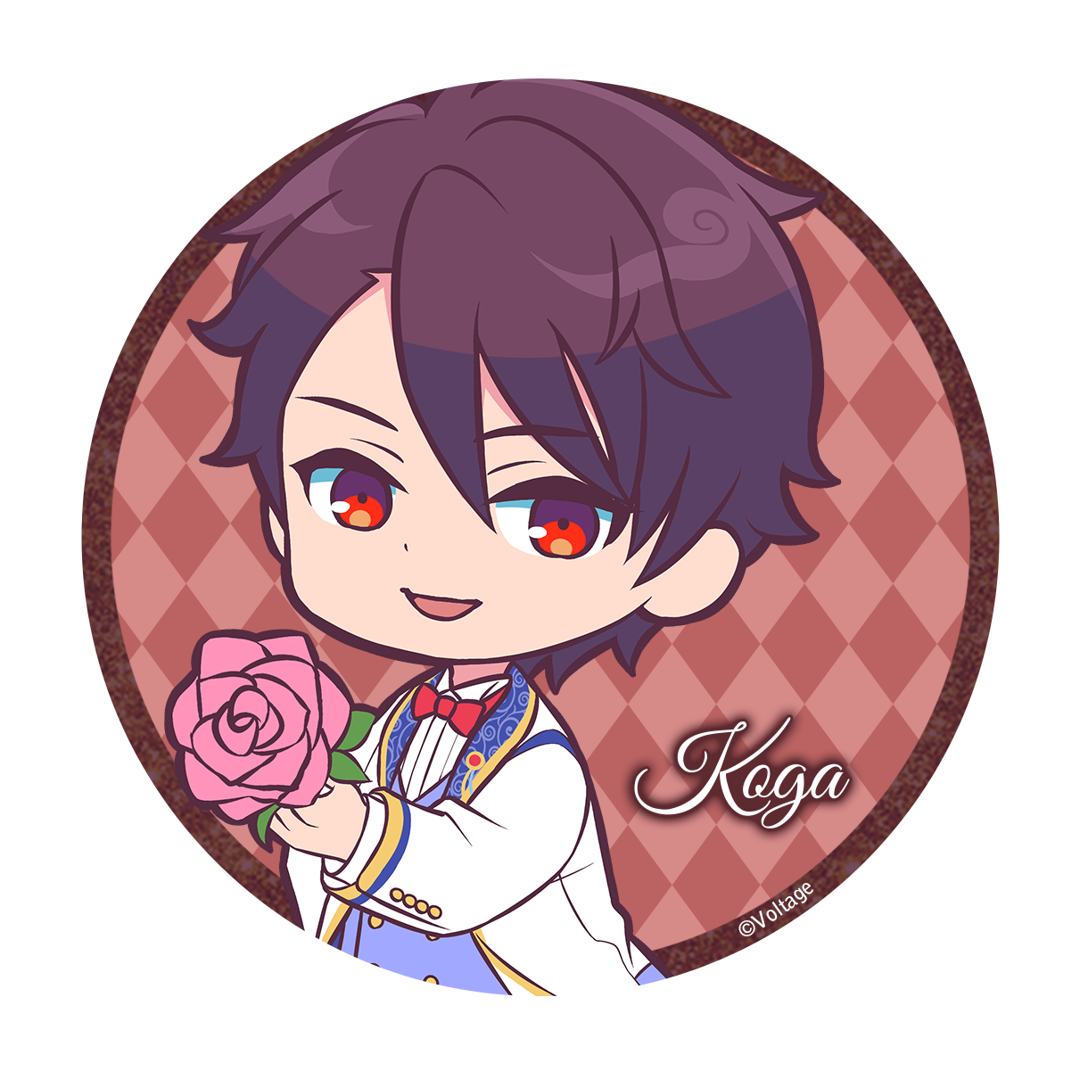 あやかし恋廻り【北御門煌牙】75mm缶バッジ(リアン1周年Ver.)