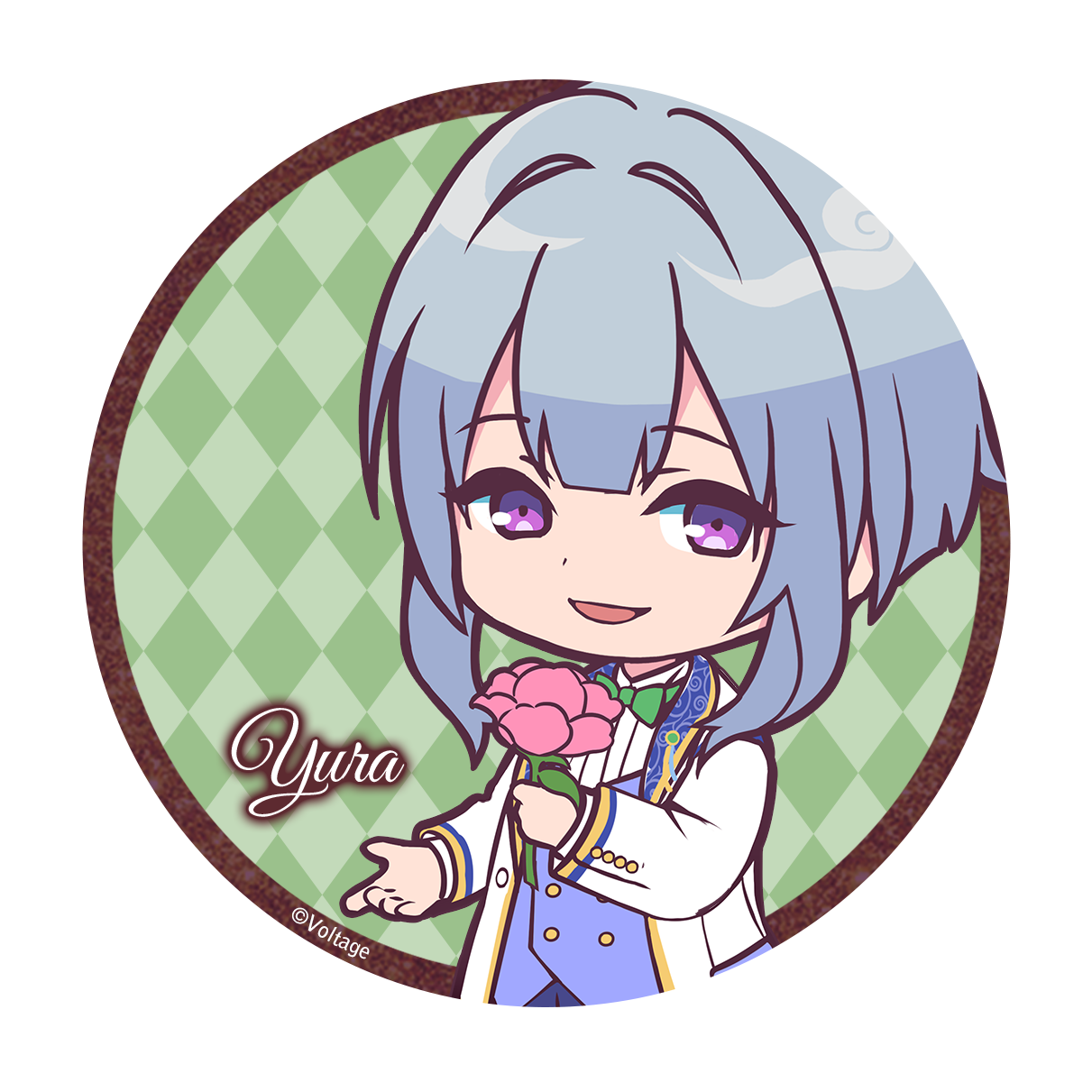 あやかし恋廻り【結楽】75mm缶バッジ(リアン1周年Ver.)