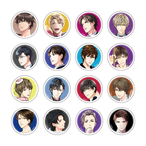 100シーンの恋+トレーディング缶バッジ Vol.14(総選挙2023_1位～16位)★グリッター仕様★