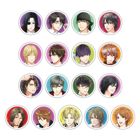 100シーンの恋+トレーディング缶バッジ Vol.16(総選挙2023_34位～50位)★グリッター仕様★