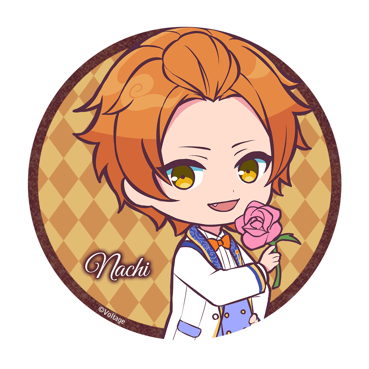 あやかし恋廻り【凪千】75mm缶バッジ(リアン1周年Ver.)