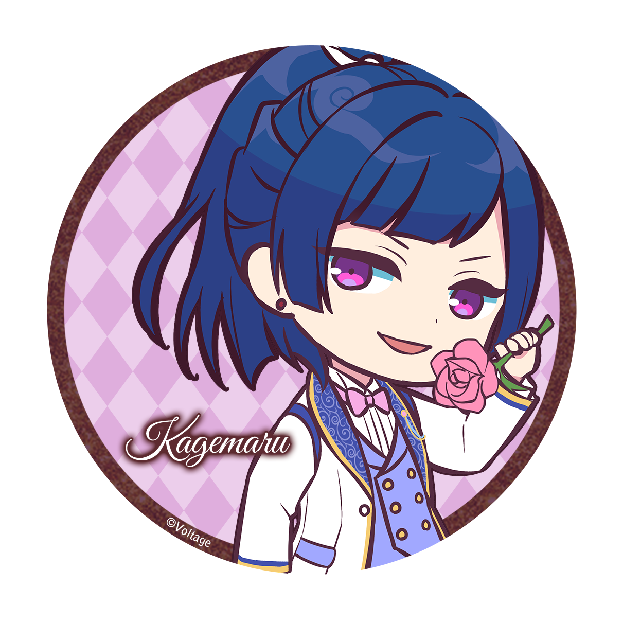 あやかし恋廻り【影丸】75mm缶バッジ(リアン1周年Ver.)