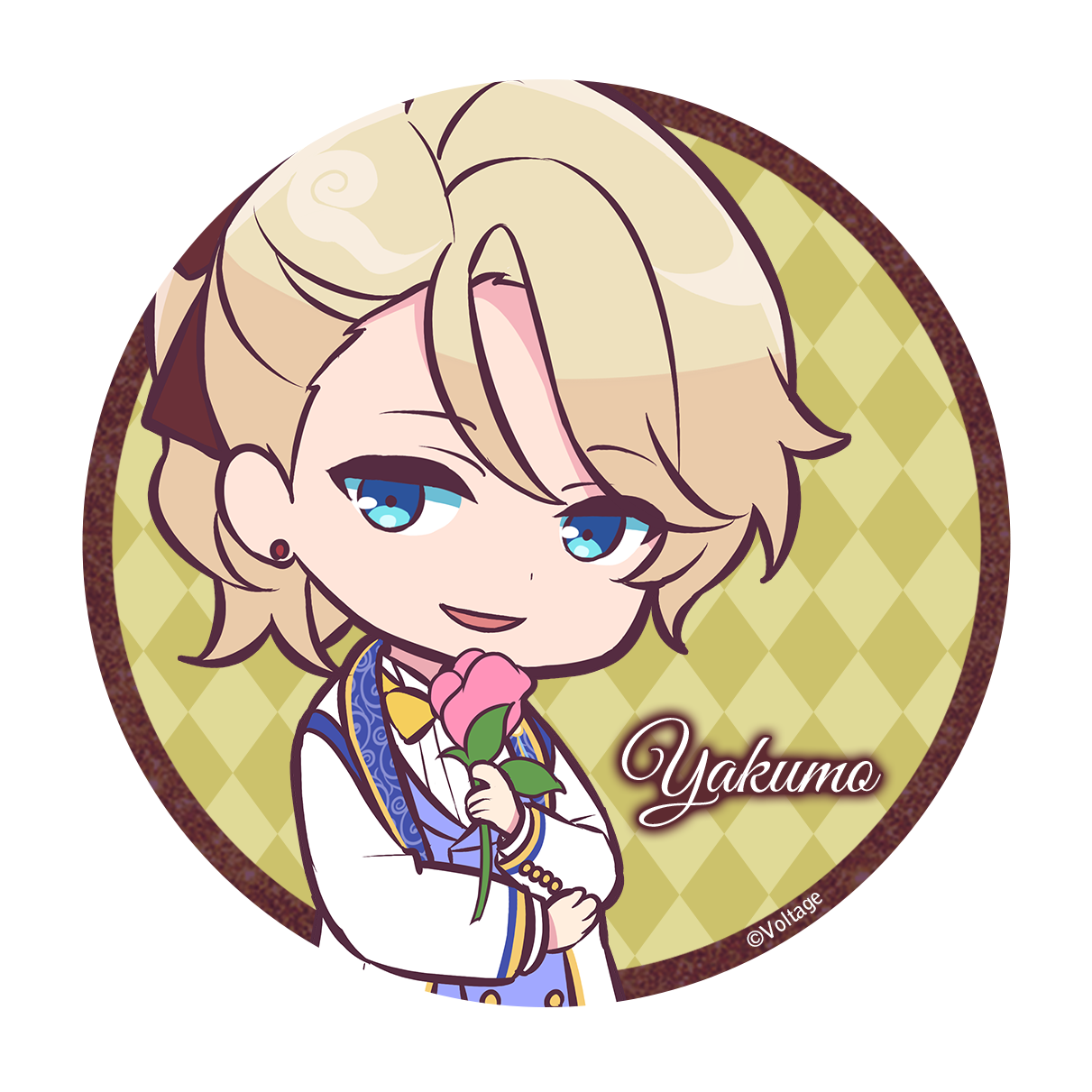 あやかし恋廻り【小泉八雲】75mm缶バッジ(リアン1周年Ver.)