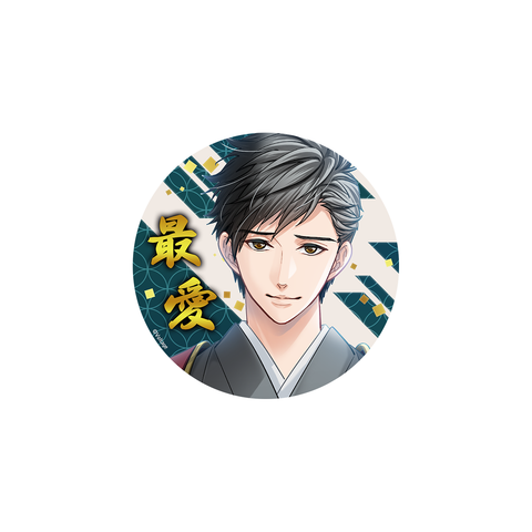 天下統一恋の乱 Love Ballad(華) 【根津甚八】76mm缶バッジ