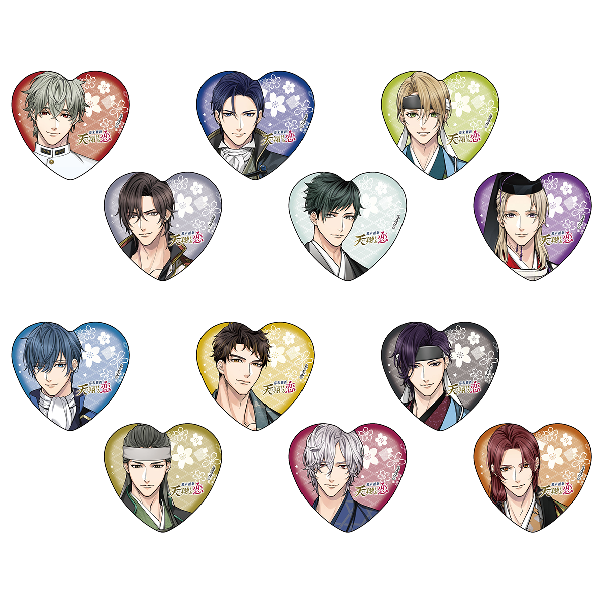 幕末維新 天翔ける恋 トレーディングハート缶バッジVol.2